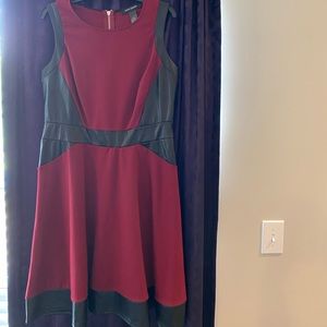 Burgundy and Black Ashley Stewart Dress